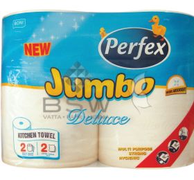 Boni Perfex Jumbo Deluxe, 100% cellulóz, konyhai törlő, fehér színű