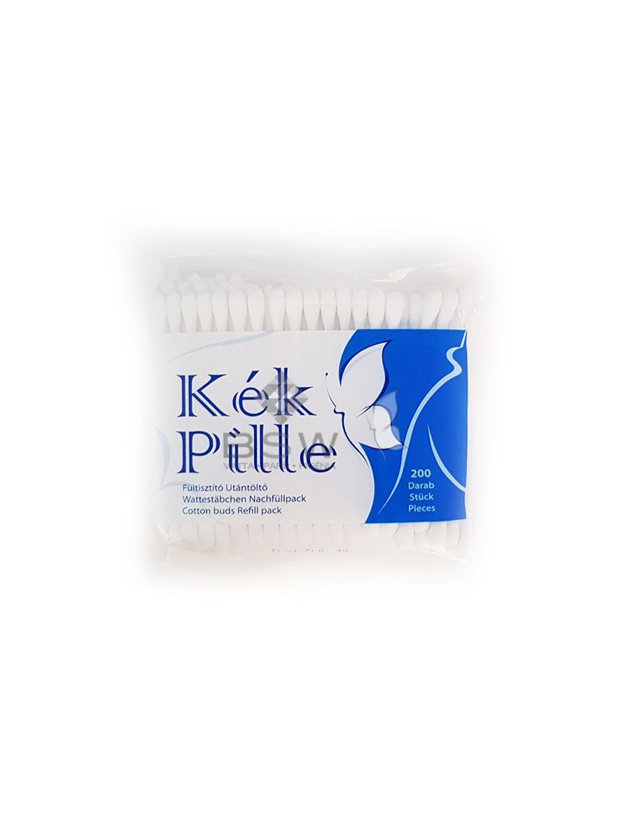 Kék Pille cotton buds in bag